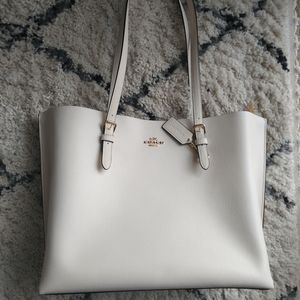 Coach White Tote Bag